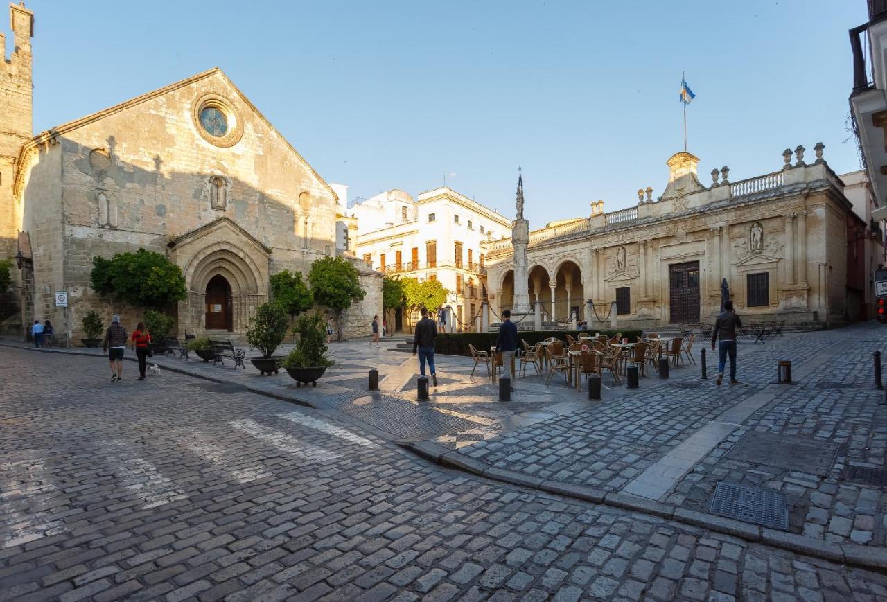 Semiloft Romantico Catedral Con Soleada Azotea Comunitaria Jerez de la Frontera Luaran gambar